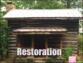 Historic Log Cabin Restoration  Guntersville, Alabama